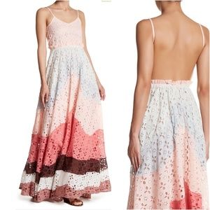 RAGA Canyon Sunset Backless Maxi Dress